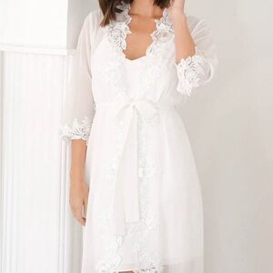 Le Rose Stories, Iris Lace Trim Maxi - Includes Slip